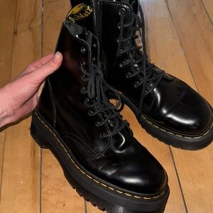 Black platform doc martens!